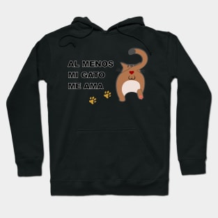 Al menos mi gato me ama 2 Cat male Hoodie